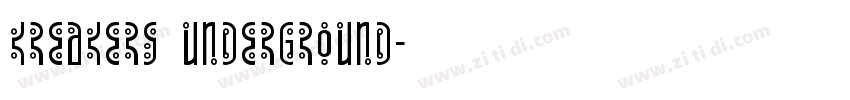 kreakers underground字体转换